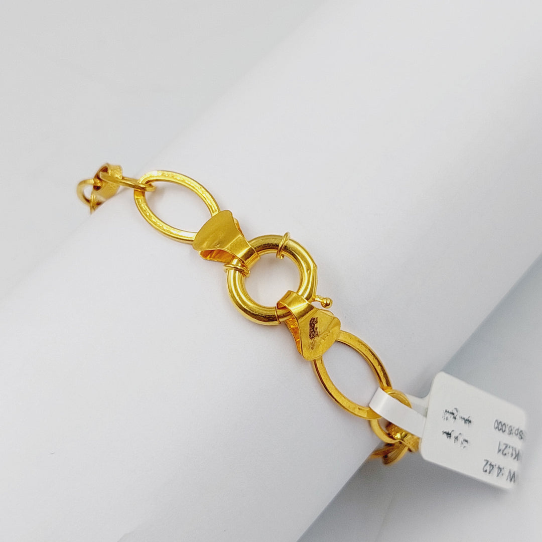 21K Gold Cuban Links Bracelet by Saeed Jewelry - Image 27