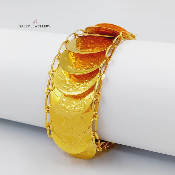 21K Gold English Bracelet by Saeed Jewelry - Image 7