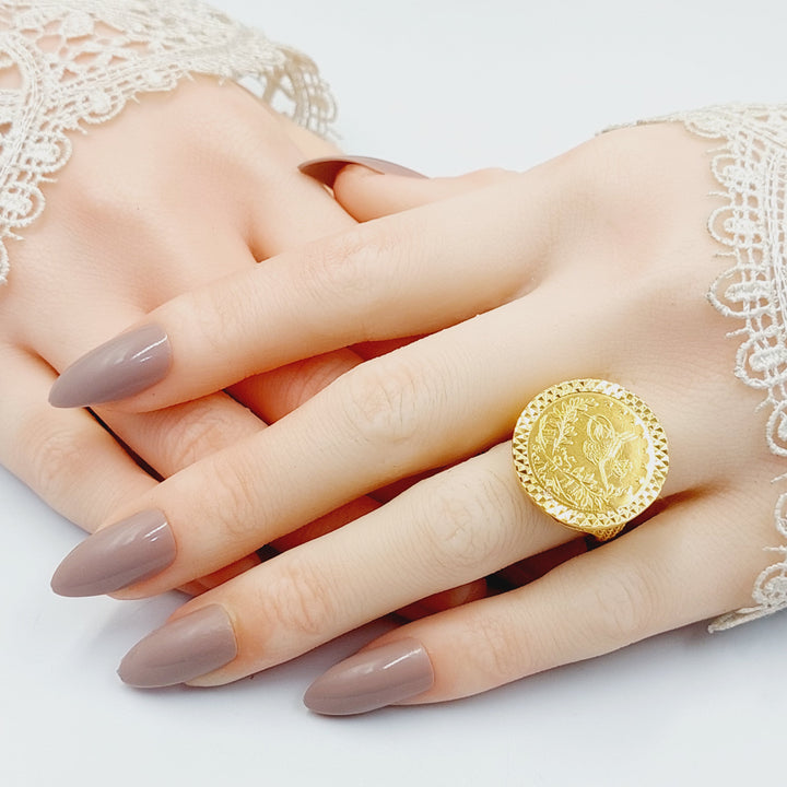 21K Gold English Ring by Saeed Jewelry - Image 7