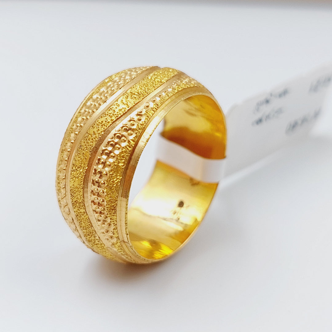 21K Gold Laser Wedding Ring by Saeed Jewelry - Image 19