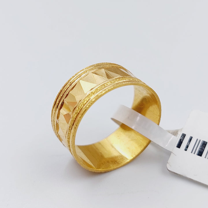 21K Gold Laser Wedding Ring by Saeed Jewelry - Image 10