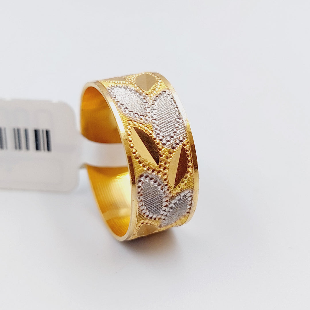 21K Gold CNC Wedding Ring by Saeed Jewelry - Image 16