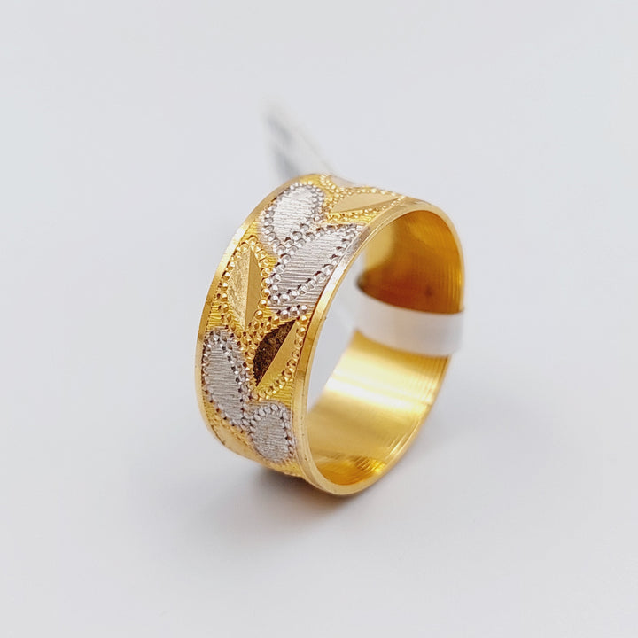 21K Gold CNC Wedding Ring by Saeed Jewelry - Image 9