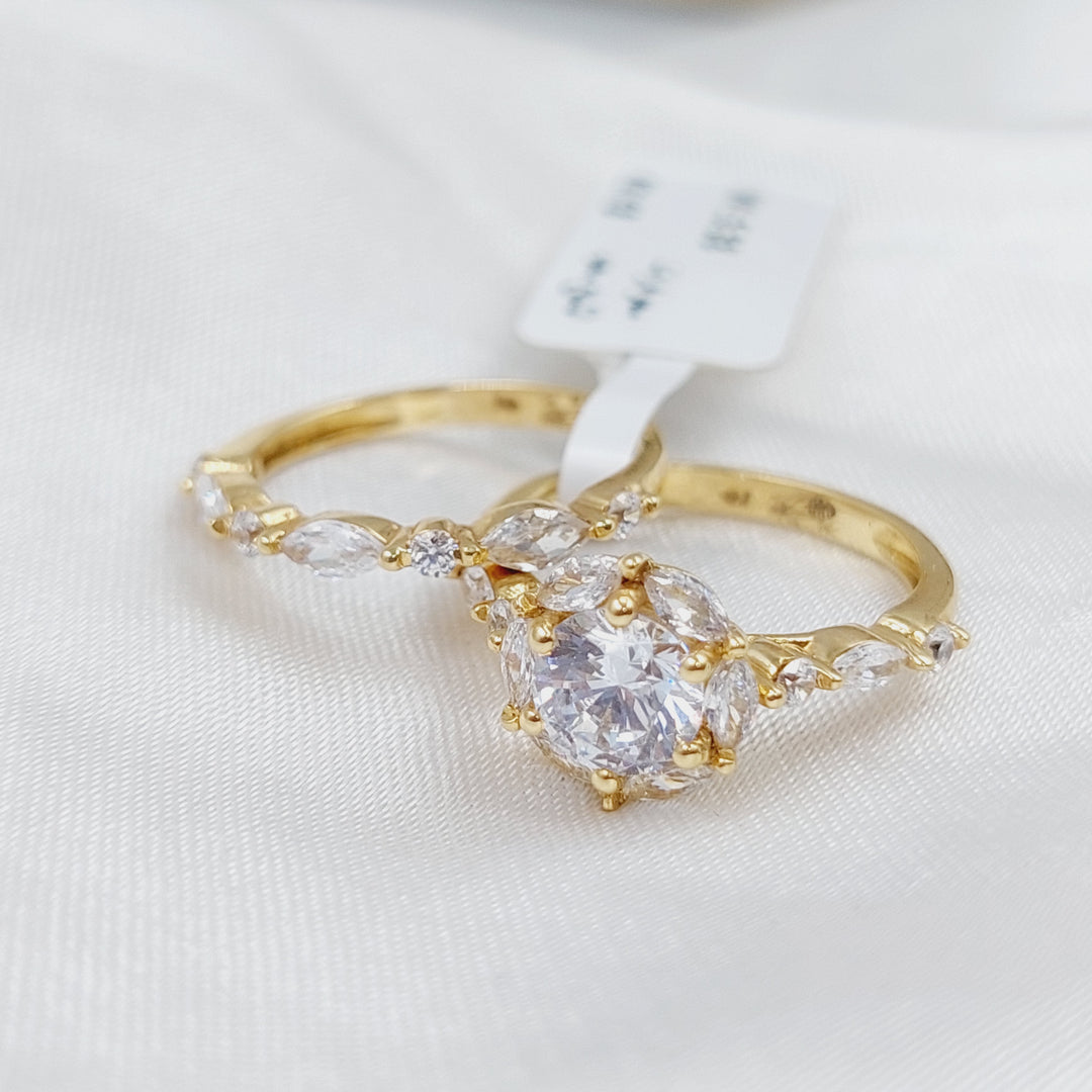 18K Gold Twins Engagement Ring by Saeed Jewelry - Image 7