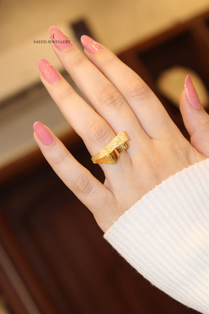 21K Gold Fancy Ring by Saeed Jewelry - Image 9