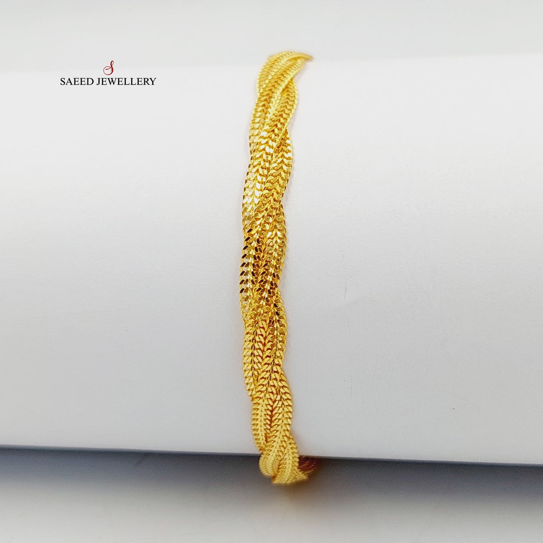 21K Gold Fancy Bracelet by Saeed Jewelry - Image 1