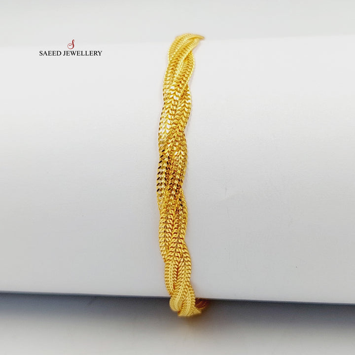 21K Gold Fancy Bracelet by Saeed Jewelry - Image 1