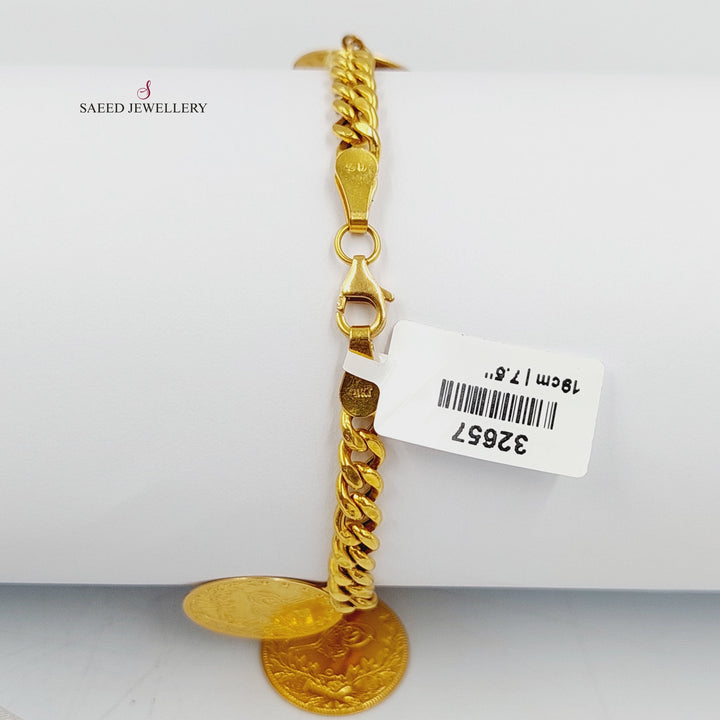 21K Gold Rashadi Dandash Bracelet by Saeed Jewelry - Image 4