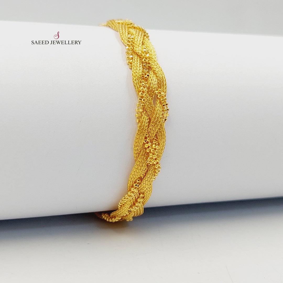 21K Gold Fancy Bracelet by Saeed Jewelry - Image 1