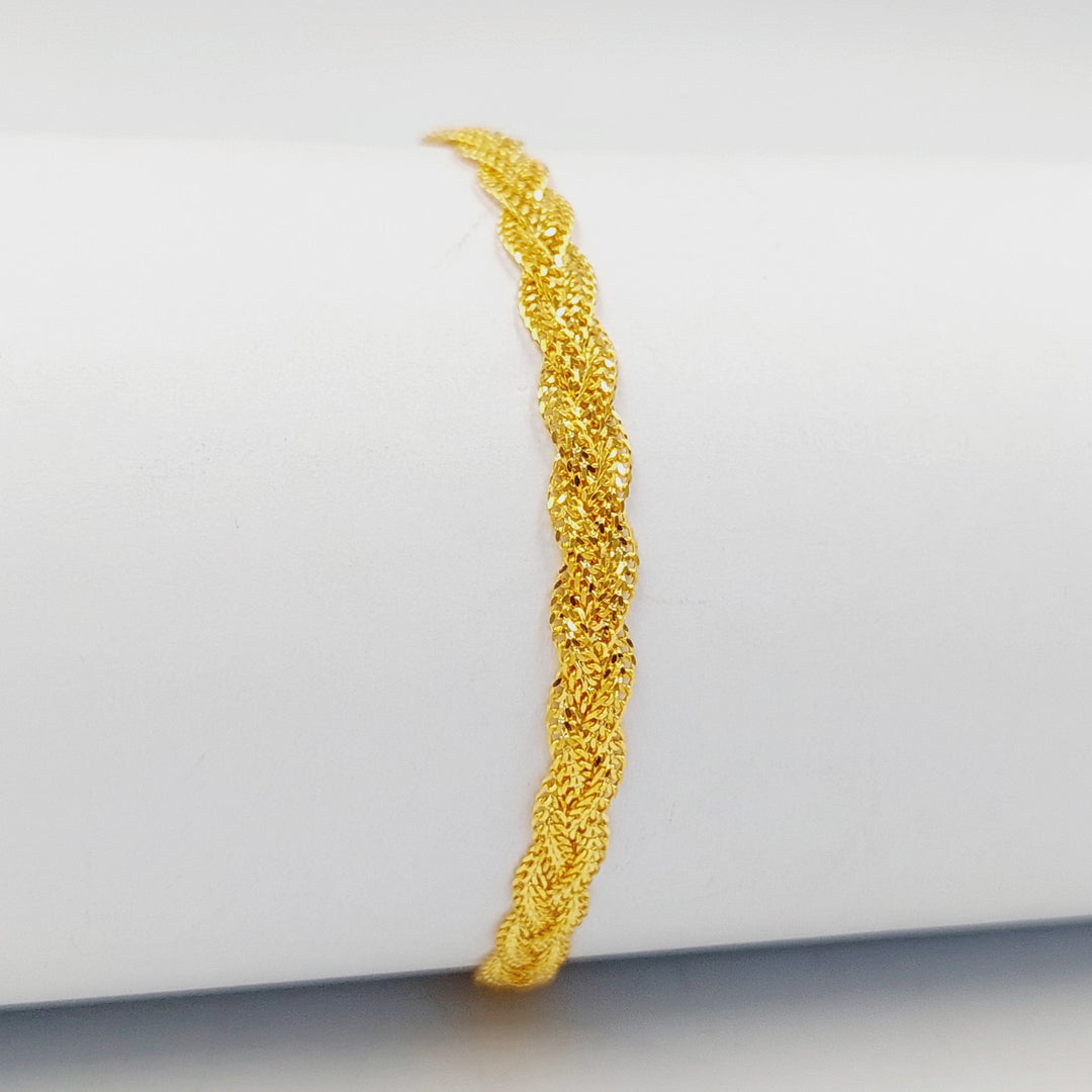 21K Gold Fancy Bracelet by Saeed Jewelry - Image 1