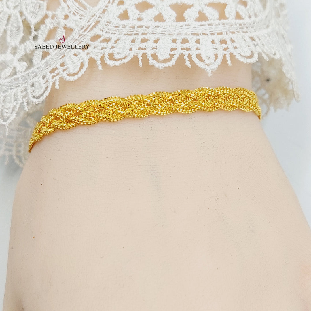 21K Gold Fancy Bracelet by Saeed Jewelry - Image 6