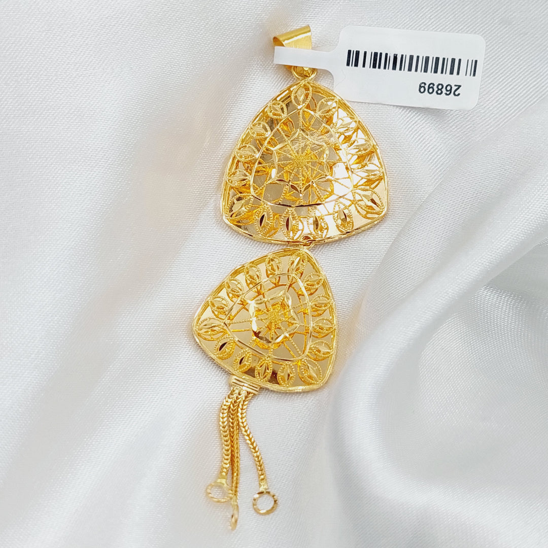 21K Gold Kuwaiti Pendant. by Saeed Jewelry - Image 8