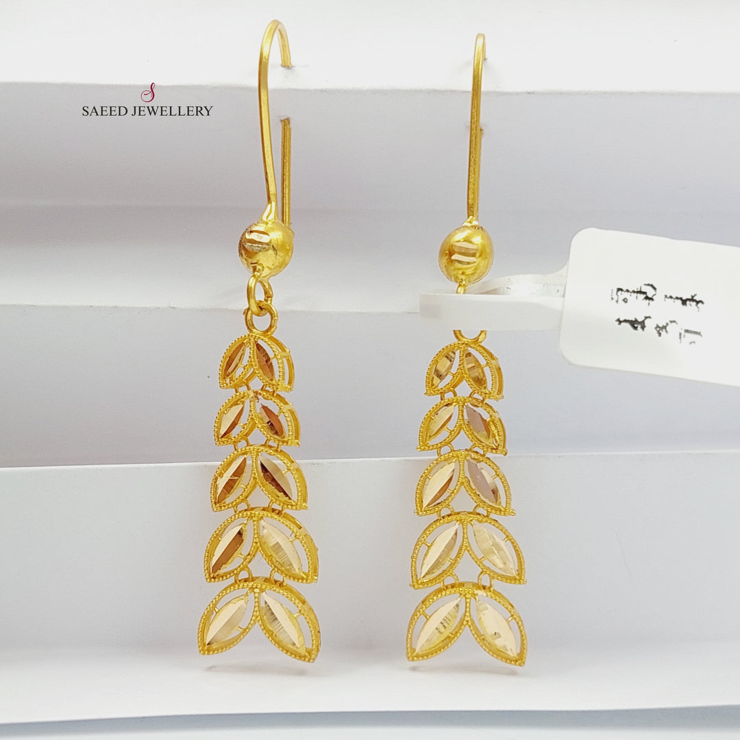 21K Gold Spike Earrings by Saeed Jewelry - Image 9