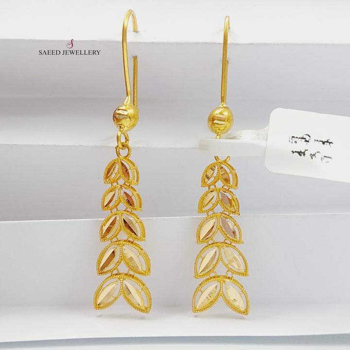 21K Gold Spike Earrings by Saeed Jewelry - Image 9