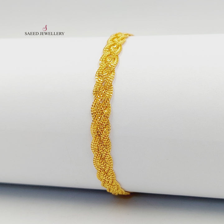 21K Gold Fancy Bracelet by Saeed Jewelry - Image 2