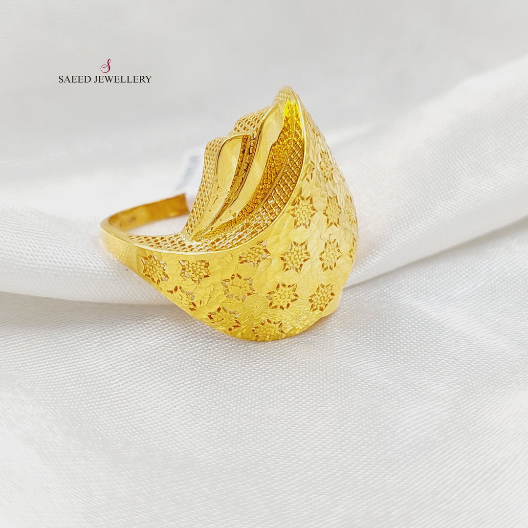 21K Gold Belt Ring by Saeed Jewelry - Image 2