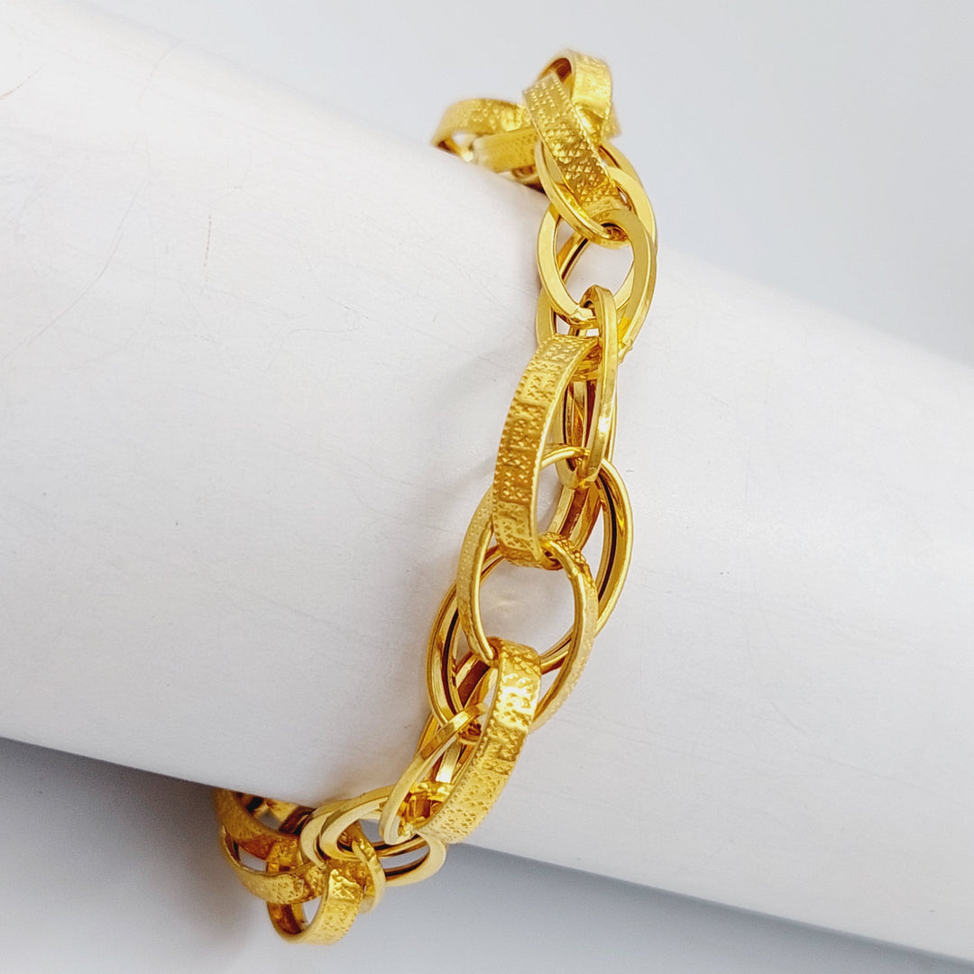 21K Gold Rings Bracelet by Saeed Jewelry - Image 13