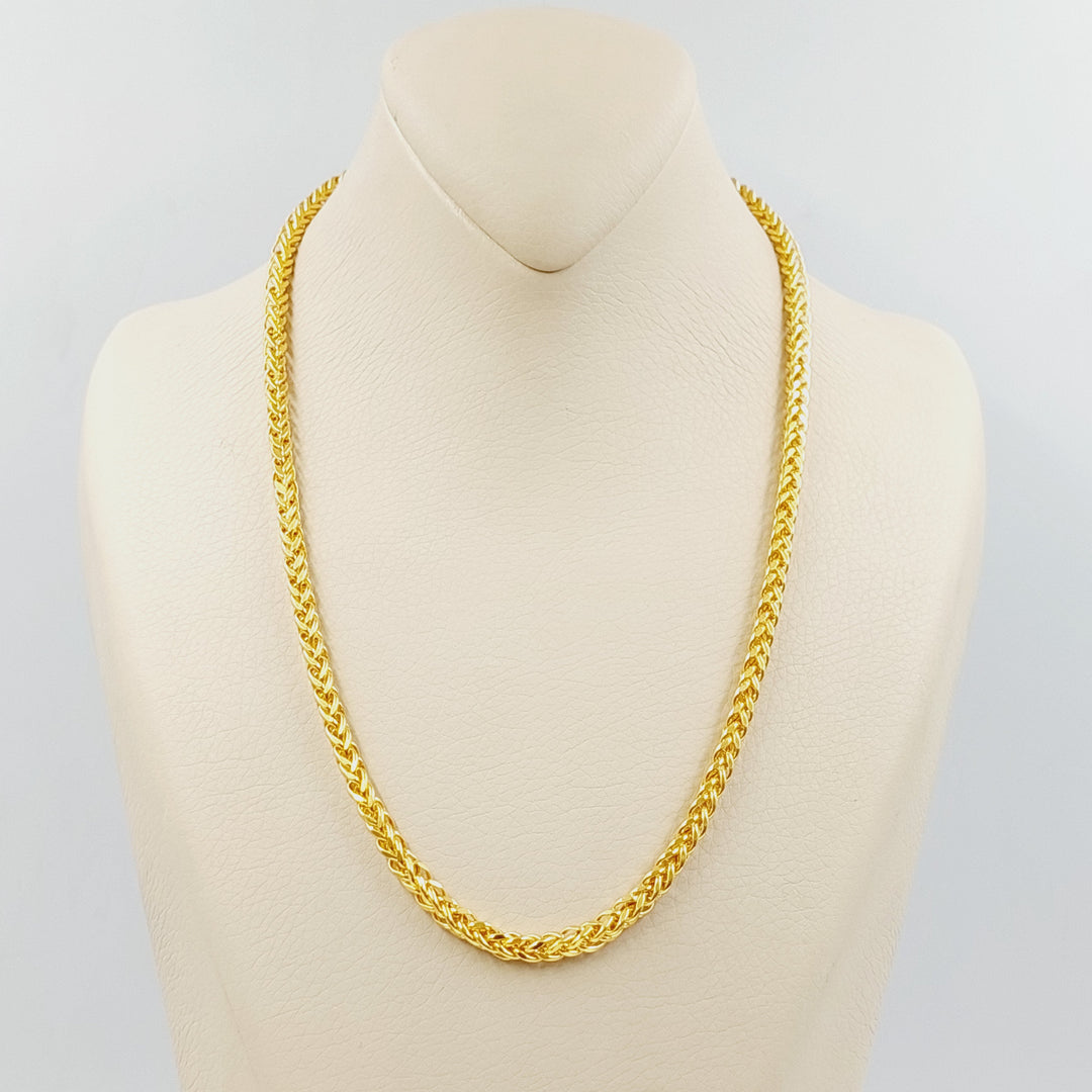 21K Gold 5mm Franco Chain by Saeed Jewelry - Image 7