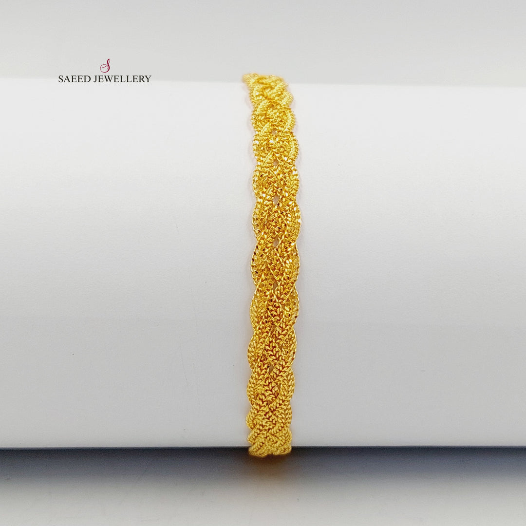 21K Gold Fancy Bracelet by Saeed Jewelry - Image 1