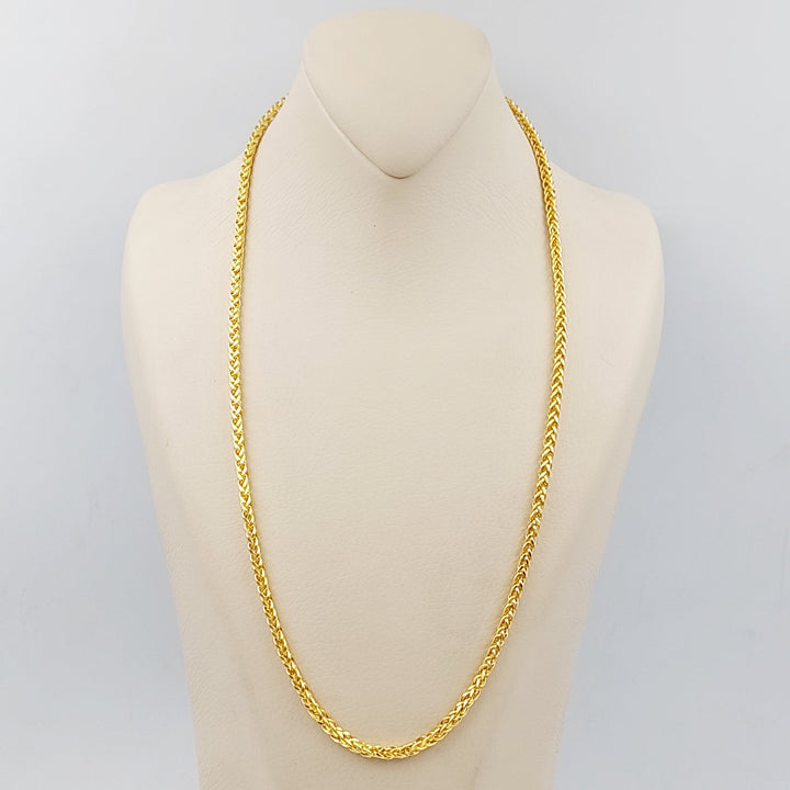 21K Gold 5mm Franco Chain 60cm by Saeed Jewelry - Image 2